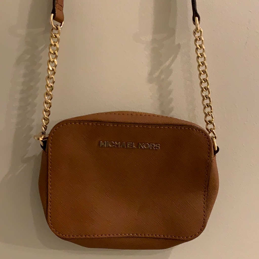 Michael Kors Saddle Brown Leather Crossbody